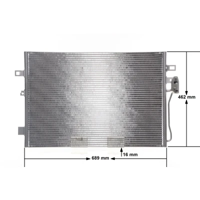 Billede af MAHLE ORIGINAL AC 46 000S Kondensator uden tørrer 647, 650mm
