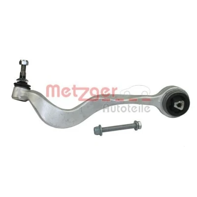 Billede af METZGER 58019302 Bærearm KIT + med gummileje, bære /styreled foran, højre foraksel krydsarm Aluminium BMW: 5 Sedan, Touring