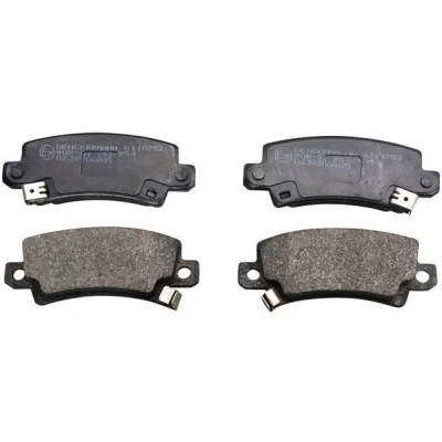 Billede af DENCKERMANN B110753 Bremseklodser bagaksel med akustisk advarsel for slid TOYOTA: Corolla IX Hatchback, Sedan, Station Wagon