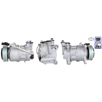 Billede af LUCAS ACP01151 Kompressor PAG 46 YF R134a, R1234yf med pakninger BMW: 5 Sedan, Touring, X3