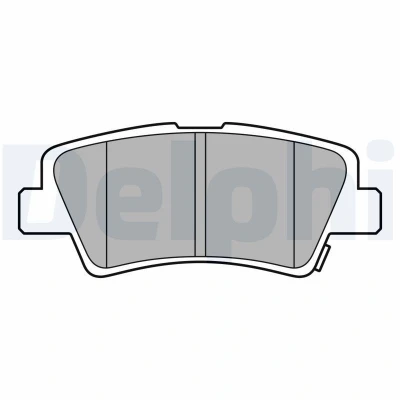 Billede af DELPHI LP3587 Bremseklodser med akustisk advarsel for slid anti knirke plade uden tilbehør KIA: Niro, Optima / K5 Sedan, Sportswagon