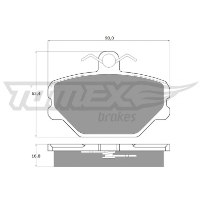 Billede af TOMEX brakes TX 10 39 Bremseklodser foraksel FIAT: Punto I Hatchback, Uno Panda Hatchback