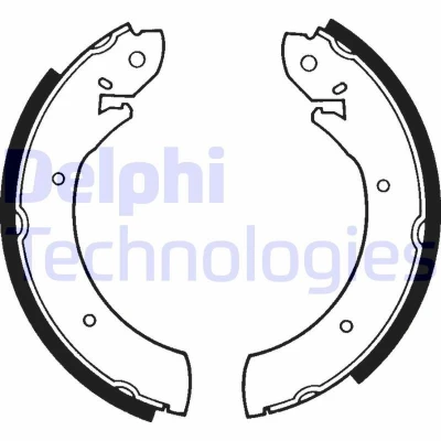 Billede af DELPHI LS1179 Bremsebakker 254 57 NISSAN: TERRANO 2, Cabstar E Ladvogn / Chassis, SSANGYONG: Rexton 2