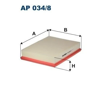 Billede af FILTRON AP 034/8 Luftfilter 49,5 205 257 Filterindsats NISSAN: NP300 Navara Pick up, MERCEDES BENZ: X klasse