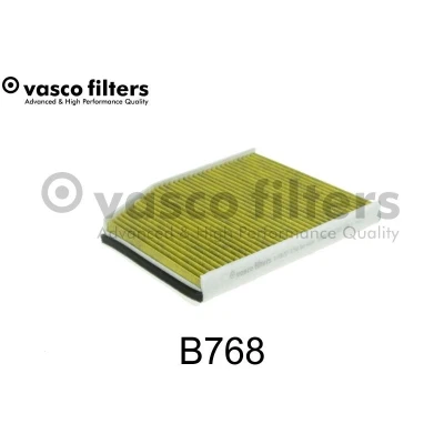 Billede af DAVID VASCO B768 Kabinefilter Aktivkul filter med Polyphenol 232mm 286mm 30mm FORD: Transit Custom V362 Van, Tourneo Bus, Mk7 Van
