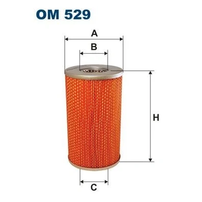 Billede af FILTRON OM 529 Oliefilter Filterindsats MERCEDES BENZ: UNIMOG