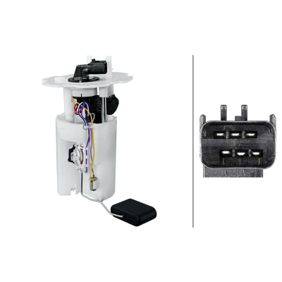 Billede af HELLA 8TF 358 306 541 Brændstof, føderdel med pakning, tankmåler elektrisk Benzin