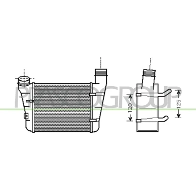 Billede af PRASCO AD020N003 Intercooler AUDI: A4 B6 Avant