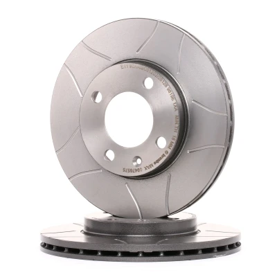 Billede af BREMBO MAX LINE 09.4765.75 Bremseskiver 239 20 4 indvendigt ventileret, opslidset coatet med skruer VOLKSWAGEN: Jetta 2, GOLF 1 Cabriolet, 2