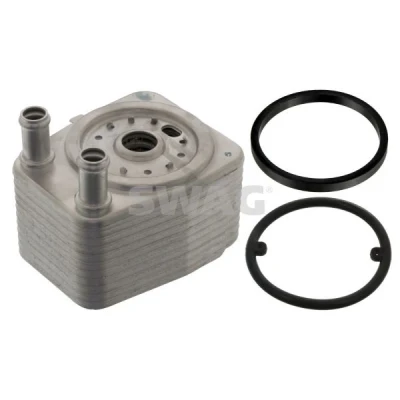 Billede af SWAG 30 10 0746 Olieradiator med pakninger VOLKSWAGEN: Golf 6, 4, Touareg I, SEAT: Leon II Hatchback, AUDI: A3 Hatchback
