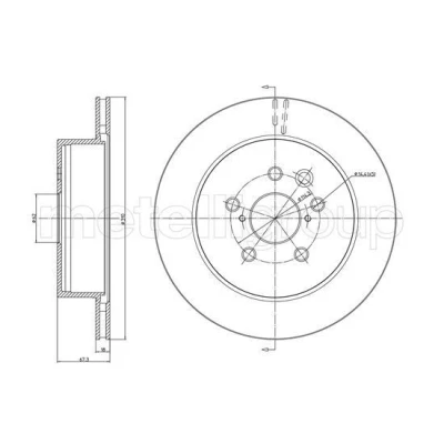Billede af Bremseskive METELLI 23 1541C