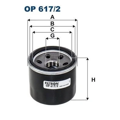 Billede af FILTRON OP 617/2 Oliefilter 3/4 16 UNF 2B med overtrykventil Påskruet filter SUZUKI: SWIFT 5, Celerio, Ignis III