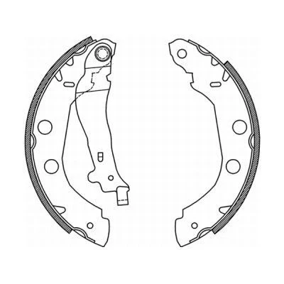 Billede af ABE C01002ABE Bremsebakker bagaksel 228,6 42 BENDIX RENAULT: Kangoo I Express
