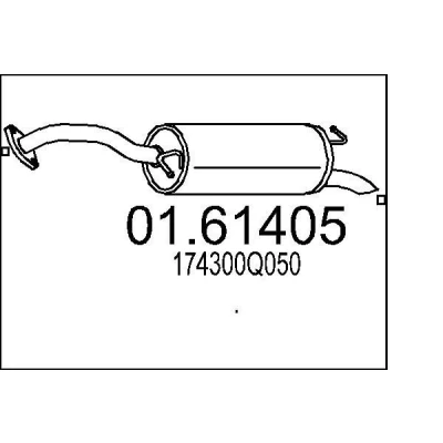 Billede af MTS 01.61405 Lydpotte TOYOTA: Yaris III Hatchback