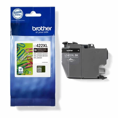 Billede af Brother LC422XLBK sort blækpatron 3.000 sider original