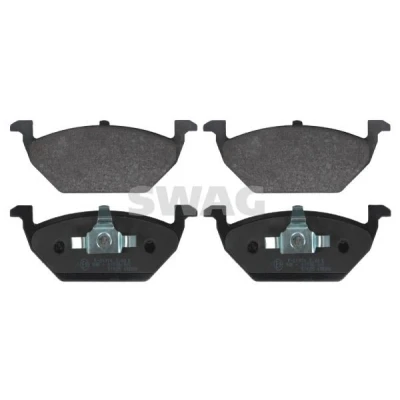 Billede af SWAG 30 91 6328 Bremseklodser foraksel Ekskl. slidadvarselskontakt med stempelklips VOLKSWAGEN: Polo V Hatchback, up! Golf 4, SKODA: Citigo