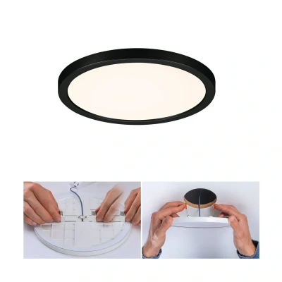 Billede af Paulmann Areo LED panel rund sort 3000K Ø17,5cm