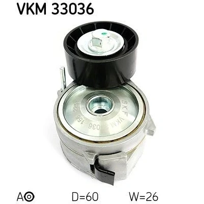 Billede af SKF VKM 33036 Strammehjul PEUGEOT: 206 Hatchback, SW, 307 CITROËN: Berlingo / First I, Xsara Picasso