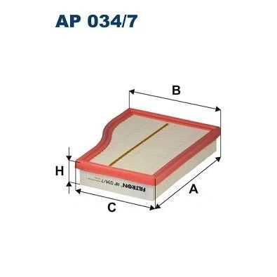 Billede af FILTRON AP 034/7 Luftfilter 46,5 257 Filterindsats MERCEDES BENZ: A klasse, GLB, GLA, KIA: Ceed III Hatchback