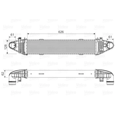 Billede af VALEO 818616 Intercooler uden EGR ventil MERCEDES BENZ: C klasse T modell, E Sedan