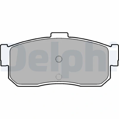 Billede af DELPHI LP975 Bremseklodser med akustisk advarsel for slid uden anti knirke plade tilbehør NISSAN: ALMERA 1, 1 Hatchback