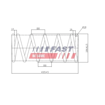 Billede af Fjeder FAST FT12249K