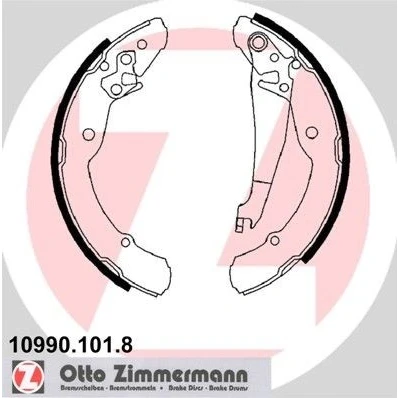 Billede af ZIMMERMANN 10990.101.8 Bremsebakker 230 32 med arm, Billede svarer til leveringsomfang SKODA: Octavia I Hatchback, 1 Combi