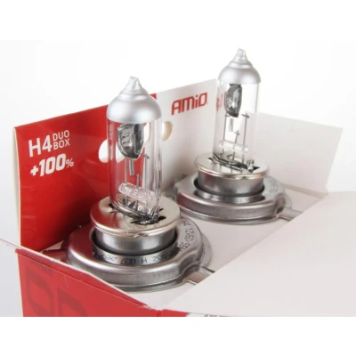 Billede af AMiO 01402 Pære, fjernlys H4 55w P43t Halogen VOLKSWAGEN: Polo V Hatchback, up! Lupo / 3L, TOYOTA: Yaris III Aygo