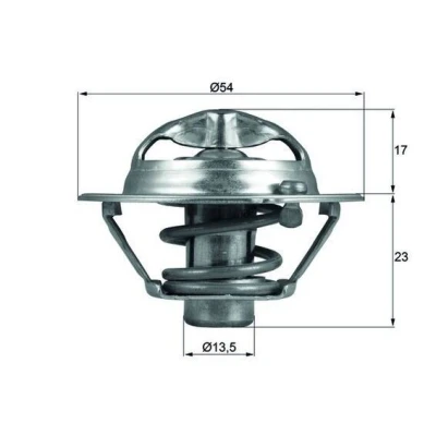 Billede af MAHLE ORIGINAL TX 118 82D Termostat 82 54 med pakning HYUNDAI: i10 I, Tucson, i30 I Hatchback, KIA: RIO 3, cee‘d Stationcar, Hatchback