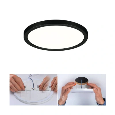 Billede af Paulmann Areo LED panel rund sort 4000K Ø17,5cm