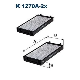 Billede af FILTRON K 1270A 2x Kabinefilter Aktivkulfilter 292 145 34 BMW: X5, X6
