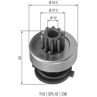 Billede af MAGNETI MARELLI 940113020166 Spidshjul, starter