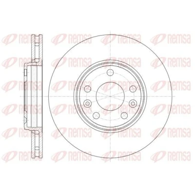 Billede af REMSA 61344.10 Bremseskiver foraksel 295,9, 295,9 26 5 ventileret RENAULT: MEGANE 3 Grandtour, GRAND SCENIC 3,