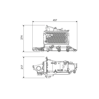Billede af VALEO 818685 Intercooler Aluminium uden EGR ventil