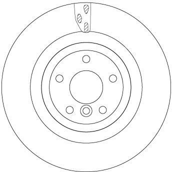 Billede af TRW DF6969S Bremseskiver 325 20 5 108 ventileret lakeret JAGUAR: XF Sedan
