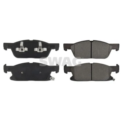 Billede af SWAG 33 10 7560 Bremseklodser foraksel med akustisk advarsel for slid stempelklips FORD: S Max Mk2, Galaxy Mk3 MPV, FORD USA: Edge Mk2
