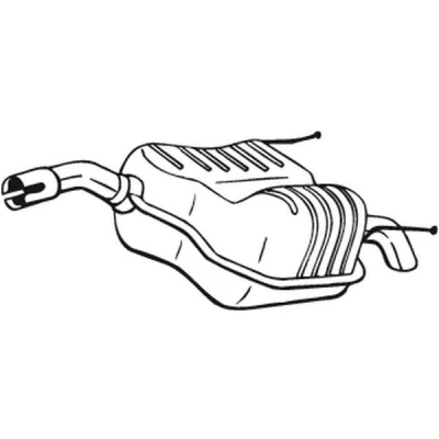 Billede af BOSAL 185 007 Lydpotte OPEL: Vectra C Sedan, CC