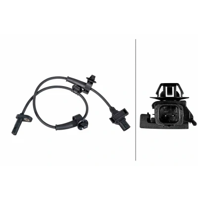 Billede af HELLA 6PU 358 252 221 ABS Sensor med holdeklips på kablet Hall princip 2 polet 500mm HONDA: Civic VIII Hatchback (FN, FK) 2.2 CTDi, Type R