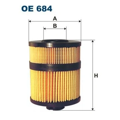 Billede af FILTRON OE 684 Oliefilter Filterindsats OPEL: Vectra C Caravan, Sedan, CC, SAAB: 9 5 Stationcar, RENAULT: ESPACE 4
