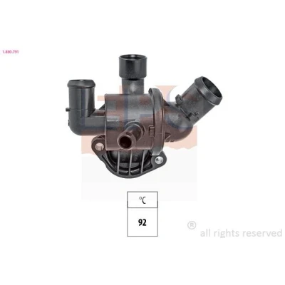 Billede af EPS 1.880.791 Termostat 92 Made in Italy OE Equivalent med pakning VOLKSWAGEN: GOLF 6, Passat B7 Variant, Touran I, SEAT: Ibiza 4 Sportcoupe, Altea