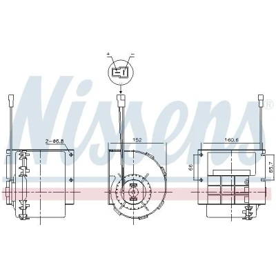 Billede af NISSENS 87613 Kabineblæser uden indbygget regulator MERCEDES BENZ: Sprinter 3.5 T Van, 3 Bus