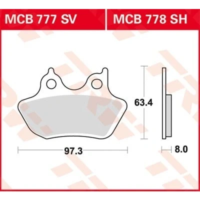 Billede af TRW Sinter Street MCB778SH Bremseklodser