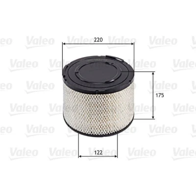 Billede af VALEO 585744 Luftfilter 175 221 Filterindsats TOYOTA: HILUX 3 Pick up, 6 MAZDA: BT 50 up