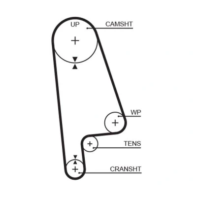 Billede af GATES FleetRunner Micro V Stretch Fit 5233XS Tandrem 107 1019 24 Fiberglas, HNBR (Hydreret akryl nitril butadien gummi) HONDA: CIVIC 4 Hatchback