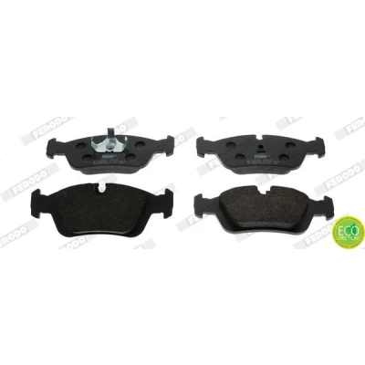 Billede af FERODO PREMIER ECO FRICTION FDB725 Bremseklodser Forberedt til slidindikator med stempelklips uden tilbehør BMW: 3 Sedan, Coupe, Compact