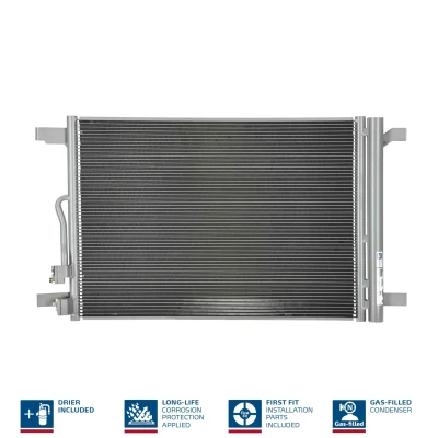Billede af NISSENS 940834 Kondensator med tørrer Aluminium 576 R 134a AUDI: A3 Sportback, Cabriolet
