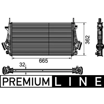 Billede af MAHLE ORIGINAL CI 191 000P Intercooler