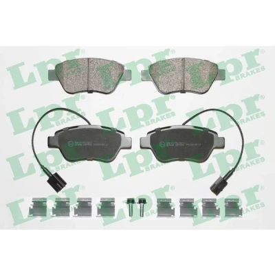 Billede af LPR 05P1656K Bremseklodser med skruer tilbehør FIAT: 500 Hatchback, Grande Punto Evo ALFA ROMEO: MiTo