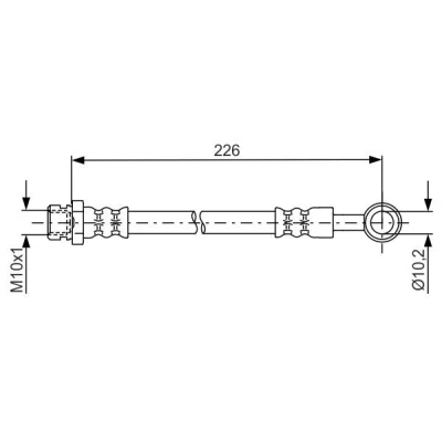 Billede af BOSCH 1 987 481 743 Bremseslange 226