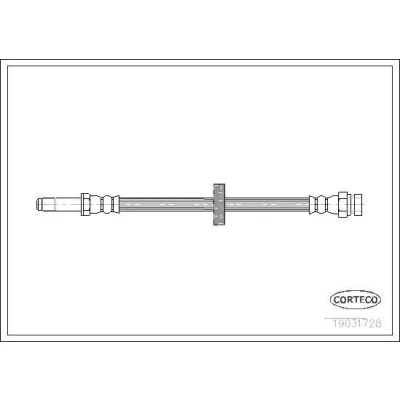 Billede af CORTECO 19031728 Bremseslange foraksel 320